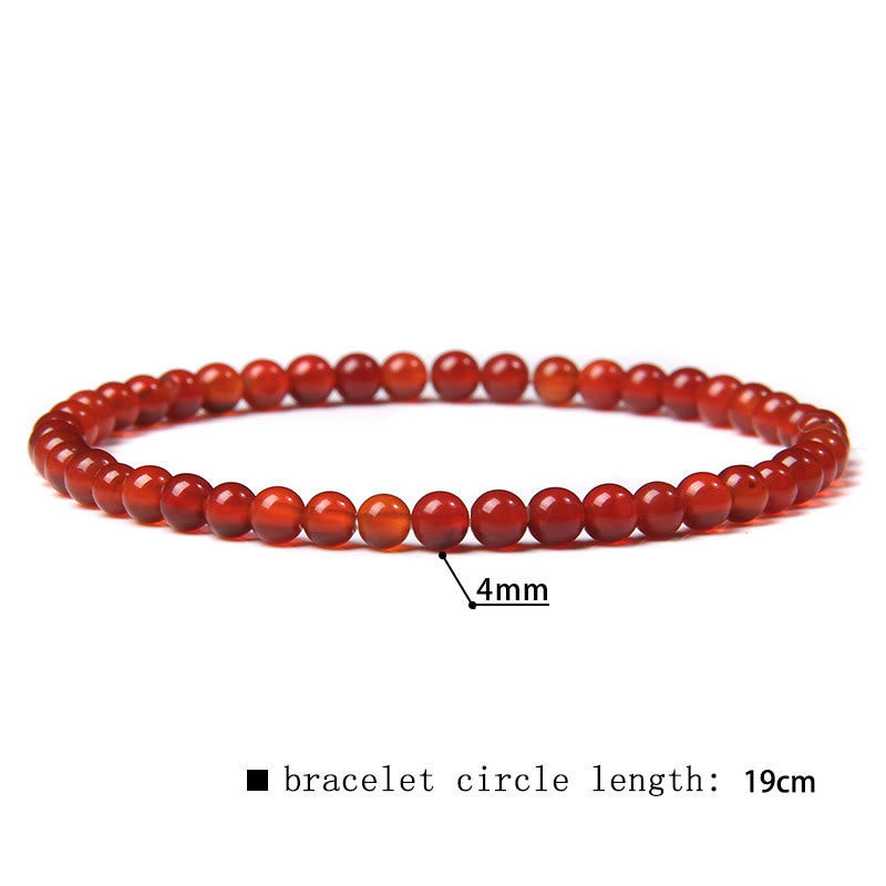 Olivenorma 4mm Natural Stone Beaded Bracelet