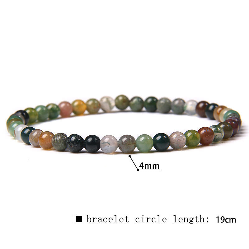 Olivenorma 4mm Natural Stone Beaded Bracelet