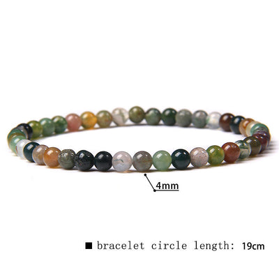 Olivenorma 4mm Natural Stone Beaded Bracelet