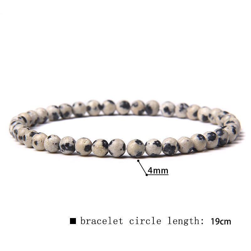 Olivenorma 4mm Natural Stone Beaded Bracelet