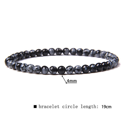 Olivenorma 4mm Natural Stone Beaded Bracelet