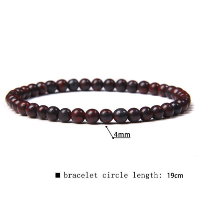 Olivenorma 4mm Natural Stone Beaded Bracelet