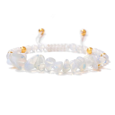 Olivenorma Irregular Natural Stone Beads Drawstring Bracelet