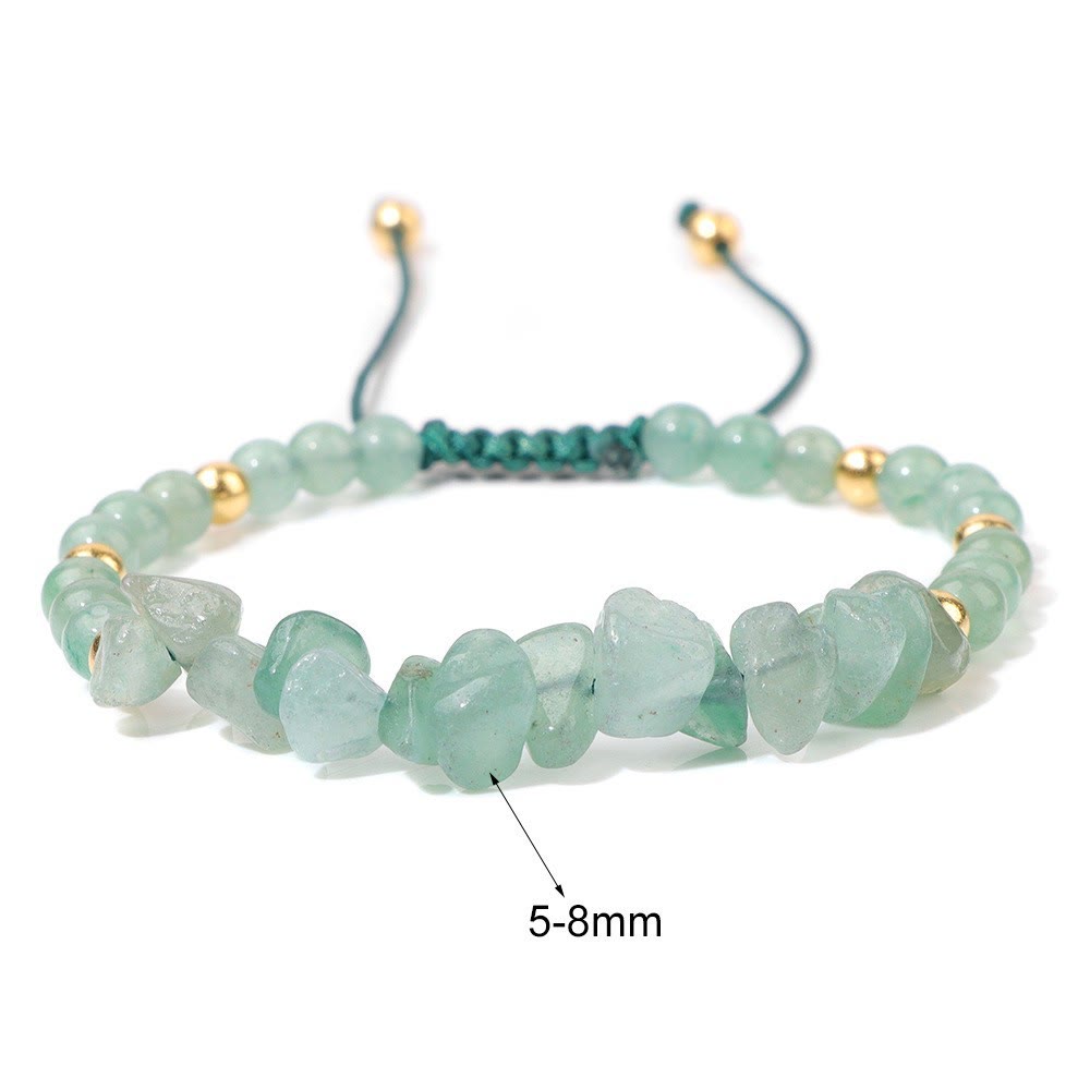 Olivenorma Irregular Natural Stone Beads Drawstring Bracelet