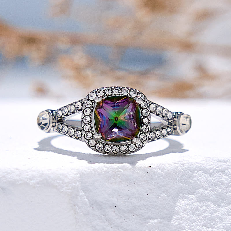 Olivenorma Natural Square Alexandrite Ring