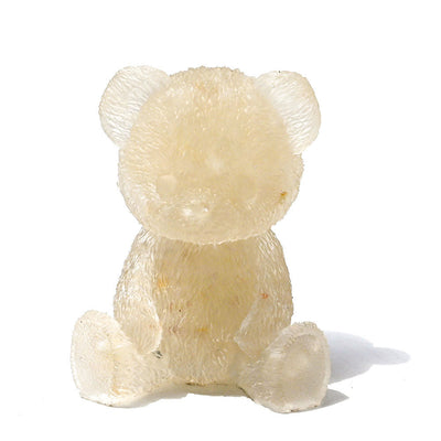 Olivenorma Crystal Epoxy Bear Gemstone Decoration