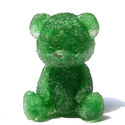 Olivenorma Crystal Epoxy Bear Gemstone Decoration