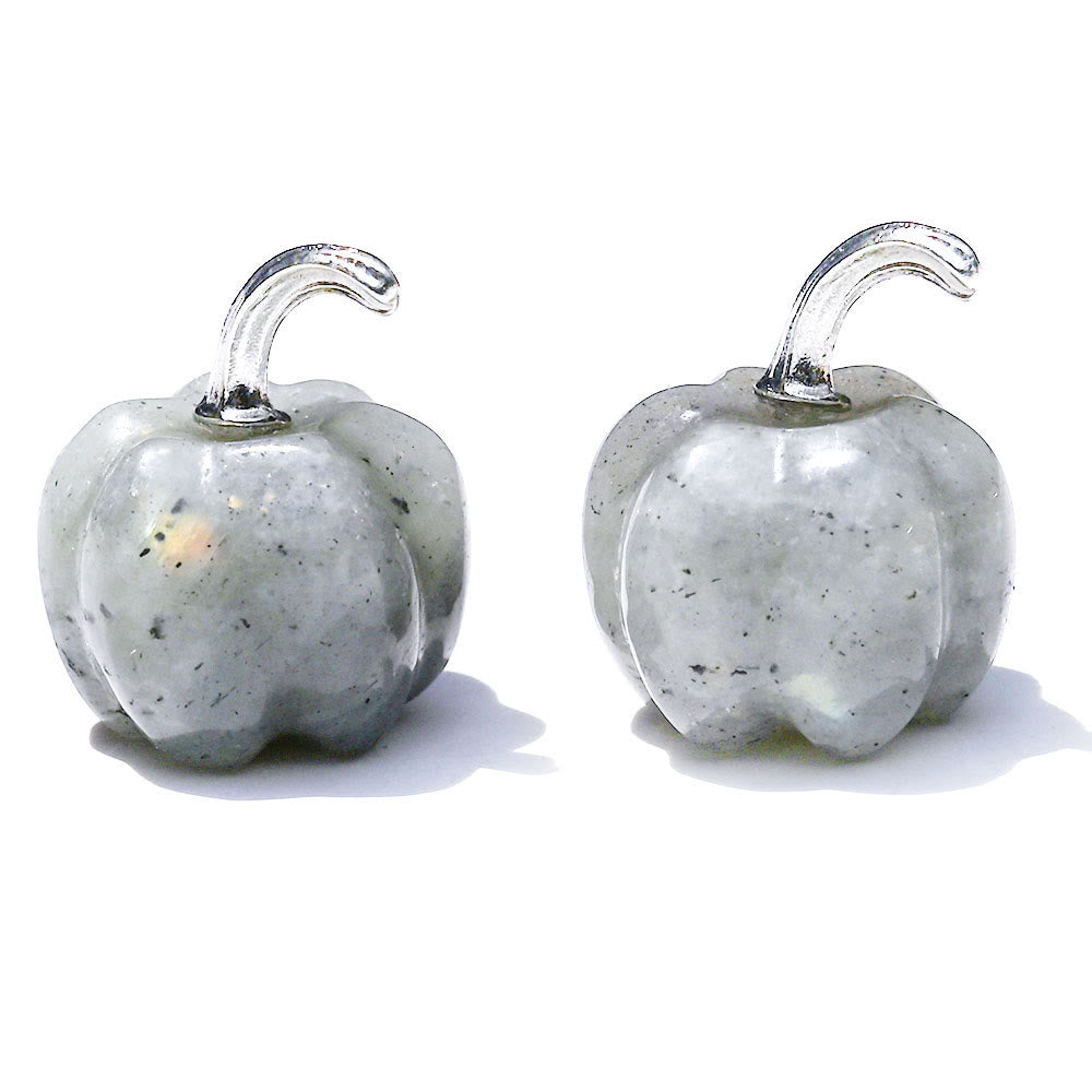 Olivenorma 2cm Natural Crystal Pumpkin Carving Gemstone Decoration