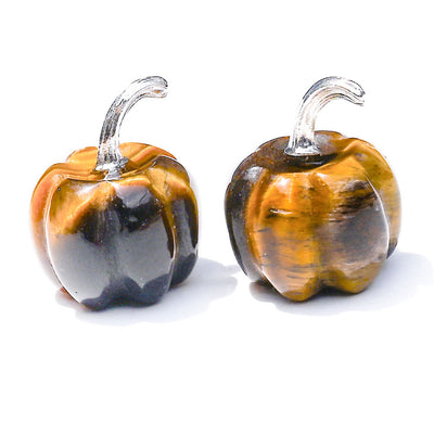 Olivenorma 2cm Natural Crystal Pumpkin Carving Gemstone Decoration