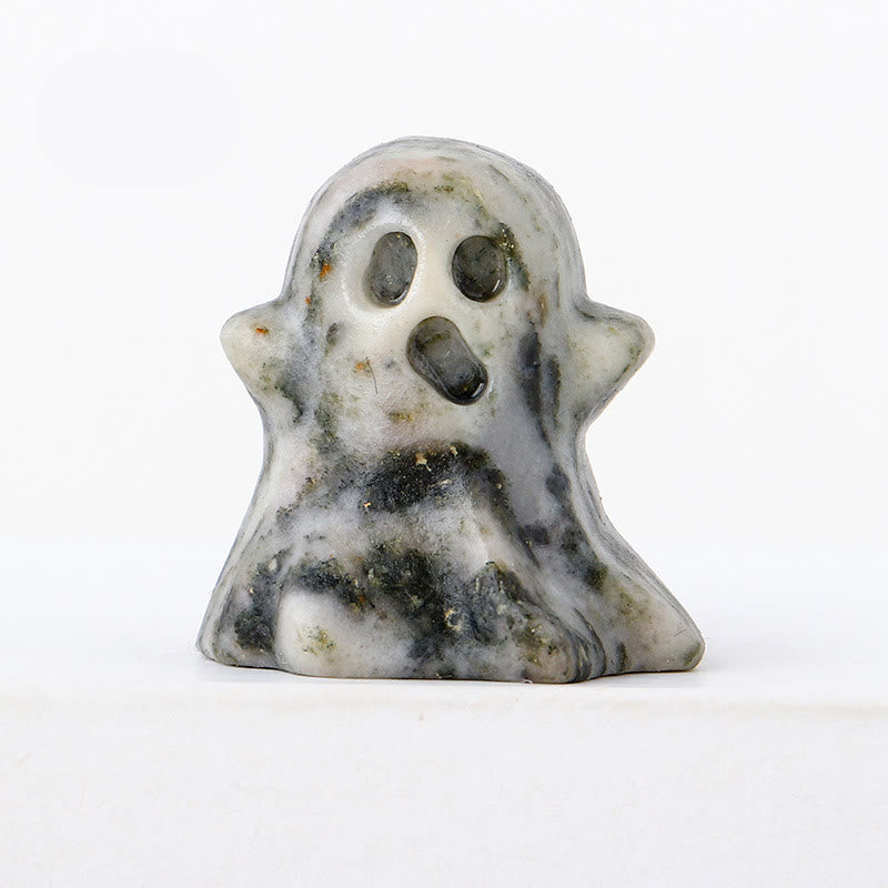 Olivenorma 3cm Natural Crystal Ghost Carving Gemstone Decoration