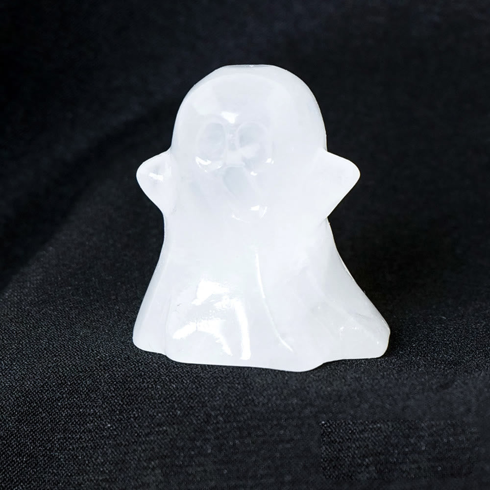 Olivenorma 3cm Natural Crystal Ghost Carving Gemstone Decoration