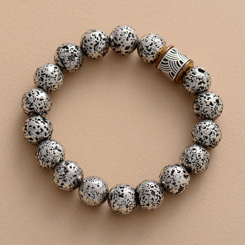 Olivenorma 8mm Natural Yooperlite Bead Bracelet