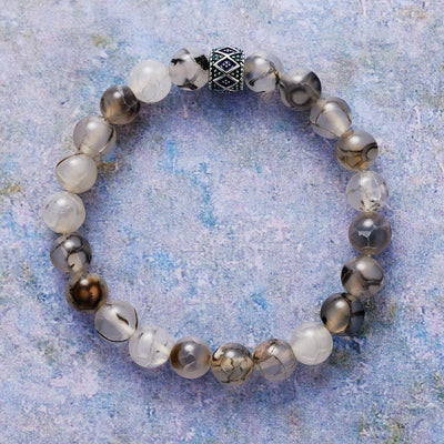 Olivenorma 8mm Natural Stone Beads Yoga Meditation Bracelet