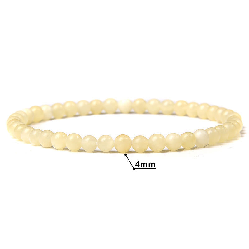 Olivenorma 4mm Natural Stone Beaded Bracelet