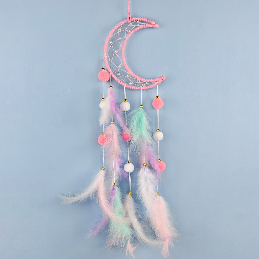 Olivenorma Cute Color Cat Moon And Stars Dream Catcher