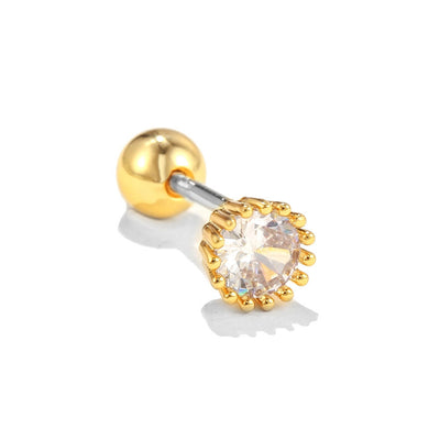 Olivenorma Lovely Heart Cut Pink Opal Zircon Earrings
