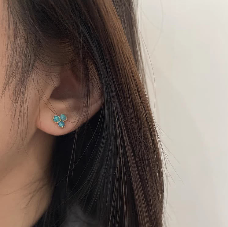 Olivenorma Natural Opal Triple Annulus Earrings