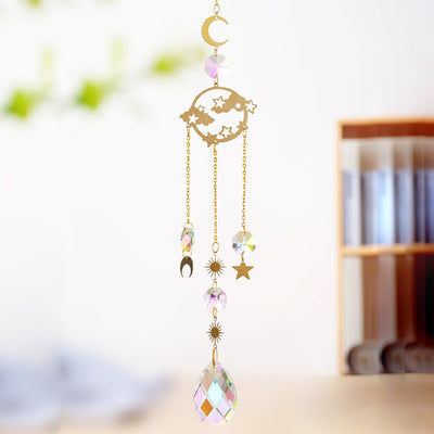 Olivenorma 5Pcs Cloud Rainbow Planet Wind Chime Suncatcher