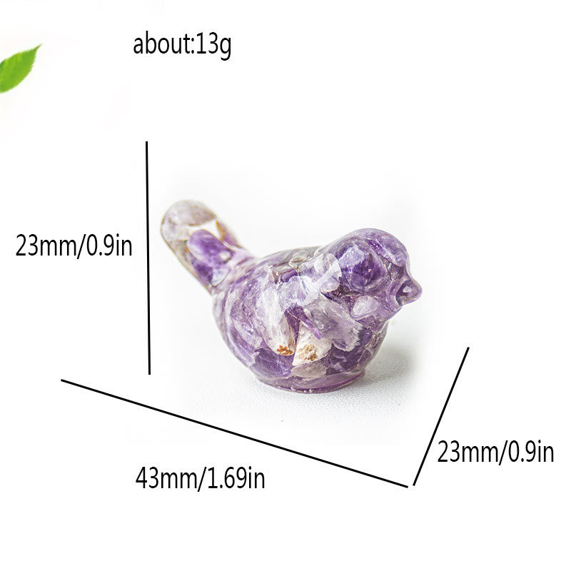 Olivenorma Natural Gemstone Bird Sculpture Decoration - image 61