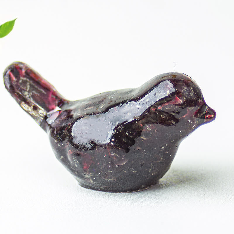 Olivenorma Natural Crystal Bird Sculpture Gemstone Decoration - Garnet - image 38