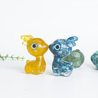 Olivenorma Crystal Gravel Epoxy Cute Fawn Gemstone Decoration