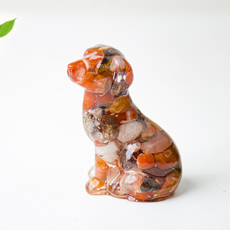 Olivenorma Crystal Gravel Epoxy Labrador Gemstone Decoration