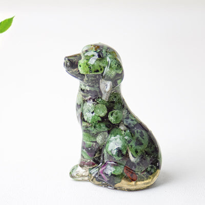 Olivenorma Crystal Gravel Epoxy Labrador Gemstone Decoration