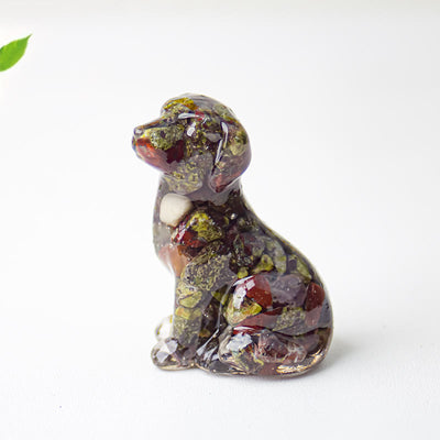Olivenorma Crystal Gravel Epoxy Labrador Gemstone Decoration