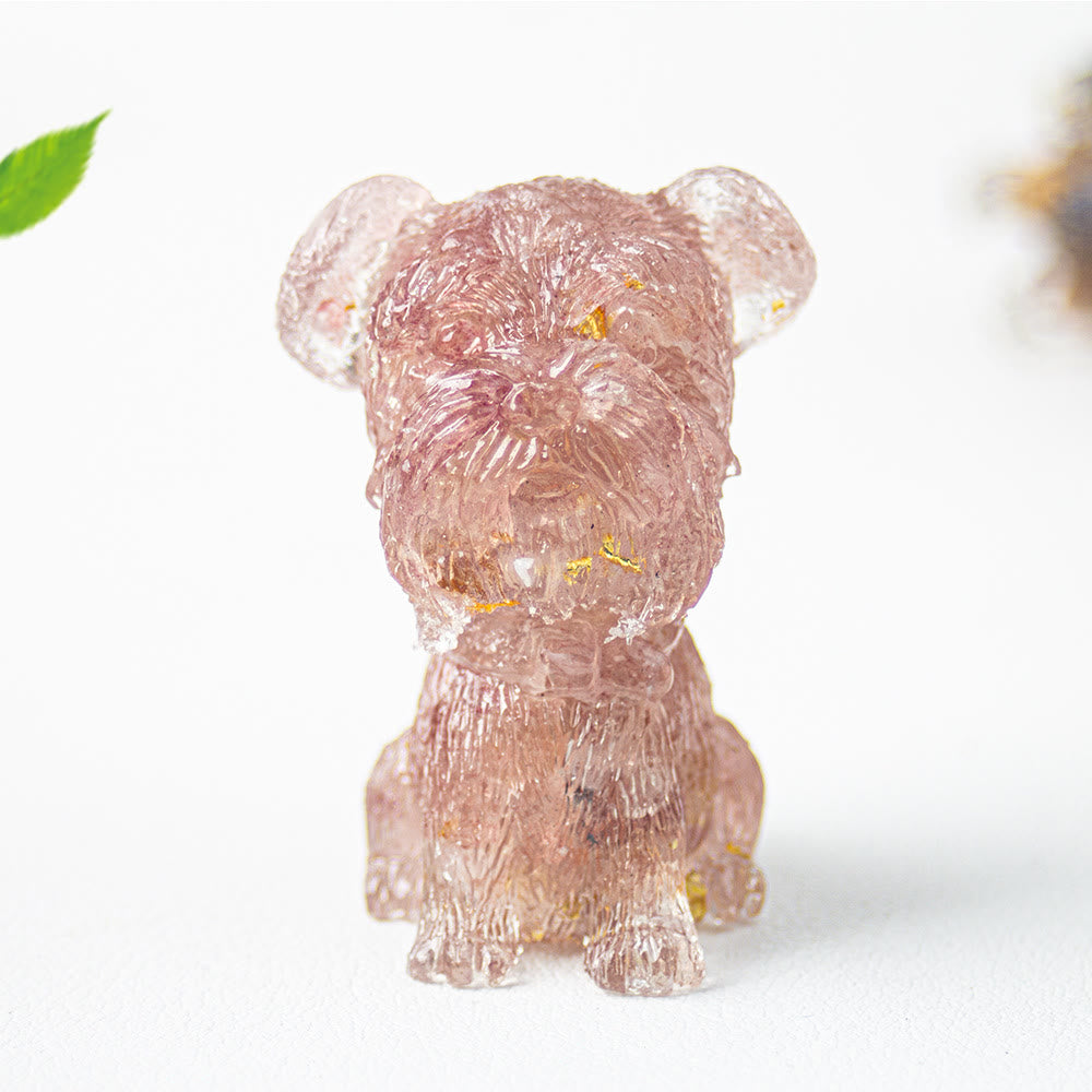 Olivenorma Crystal Gravel Epoxy Schnauzer Gemstone Decoration