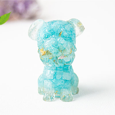 Olivenorma Crystal Gravel Epoxy Schnauzer Gemstone Decoration