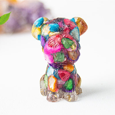 Olivenorma Crystal Gravel Epoxy Schnauzer Gemstone Decoration