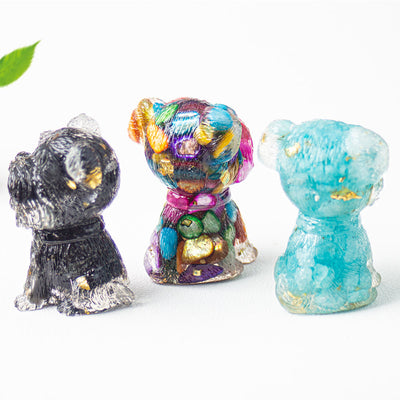 Olivenorma Crystal Gravel Epoxy Schnauzer Gemstone Decoration