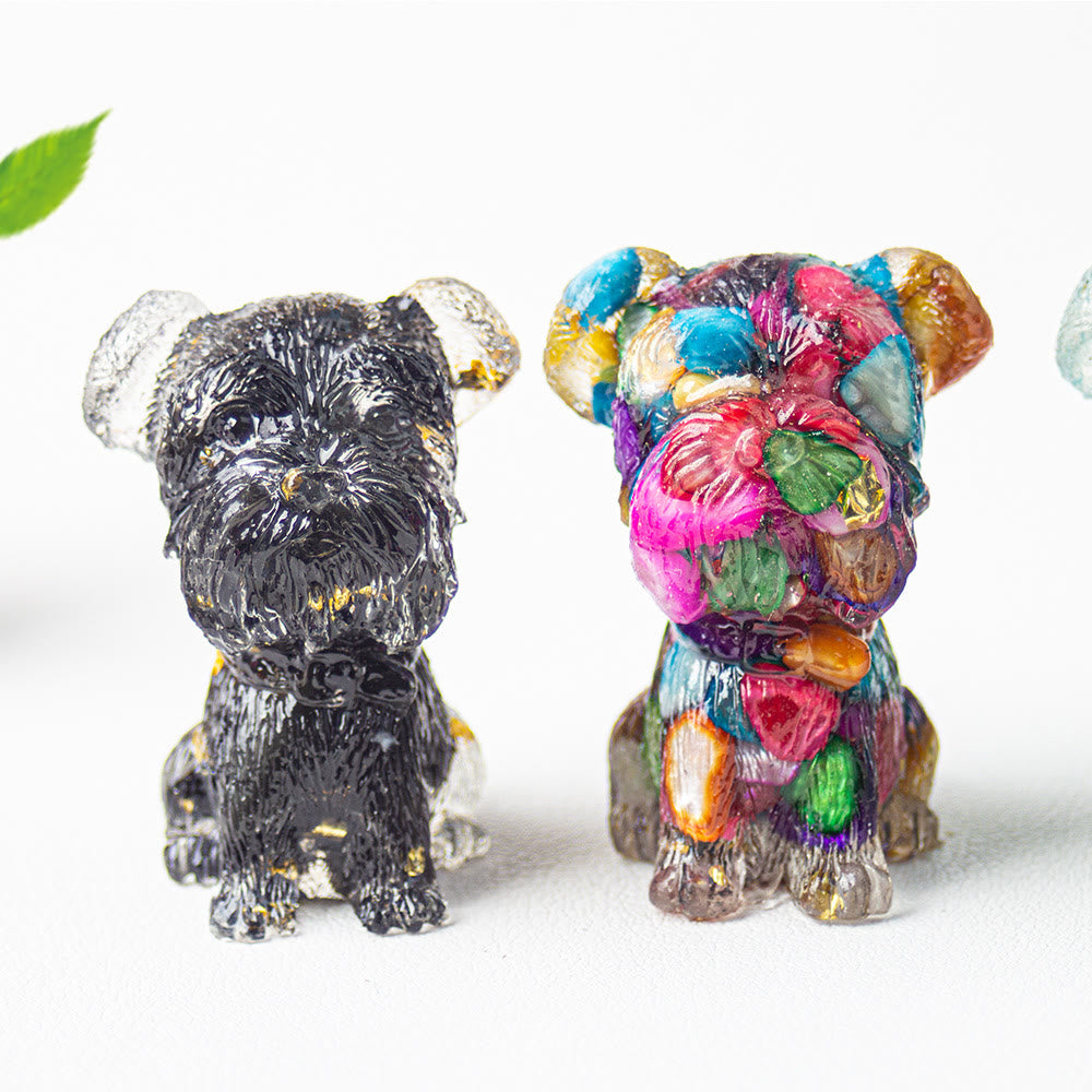 Olivenorma Crystal Gravel Epoxy Schnauzer Gemstone Decoration