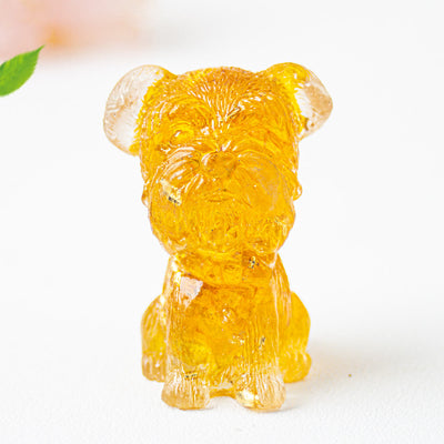 Olivenorma Crystal Gravel Epoxy Schnauzer Gemstone Decoration