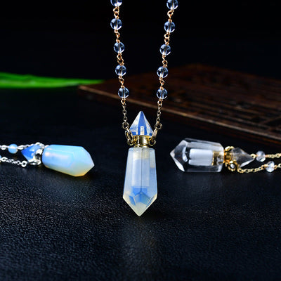 Olivenorma Natural Stone Essential Oil Diffuser Bottle Necklace