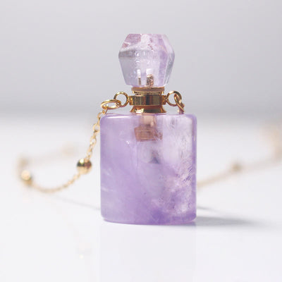 Olivenorma Amethyst Essential Oil Diffuser Bottle Necklace