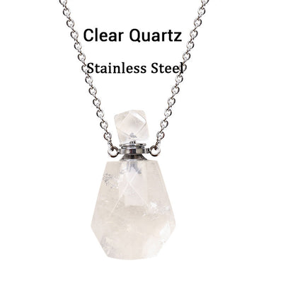 Olivenorma Crystal Essential Oil Diffuser Perfume Bottle Necklace