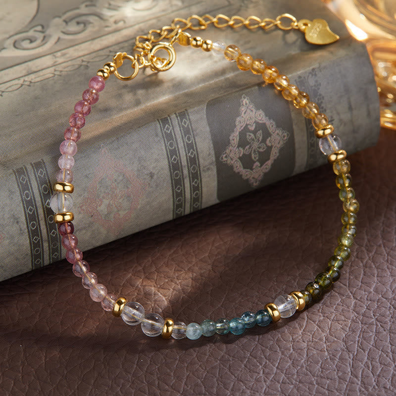 Olivenorma 3mm Natural Tourmaline Beaded Bracelet Necklace