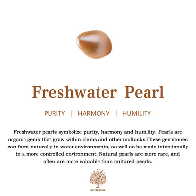 Olivenorma Freshwater Pearl Pendant Layered Choker Necklace