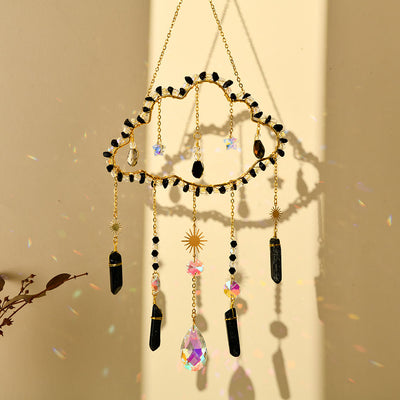 Olivenorma Amethyst Rose Quartz Gravel Cloud Wind Chime