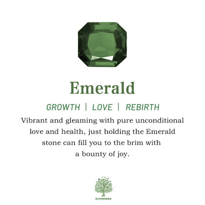 Olivenorma Emerald Crown Two-Piece Ring Set