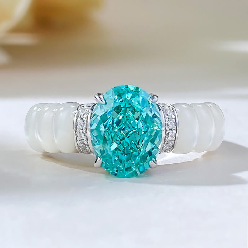 Olivenorma Oval Cut Aquamarine Ring