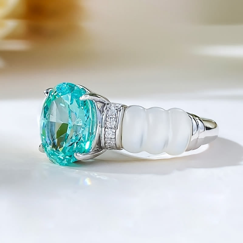 Olivenorma Oval Cut Aquamarine Ring