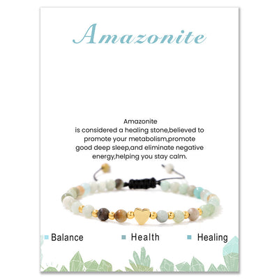 Olivenorma 4mm Natural Crystal Beads Drawstring Bracelet