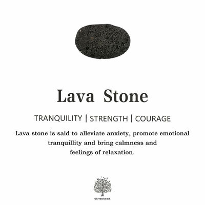 Olivenorma Natural Stone Lava Stone Beads Pendant Bracelet