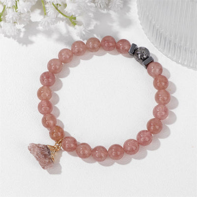 Olivenorma Natural Stone Lava Stone Beads Pendant Bracelet