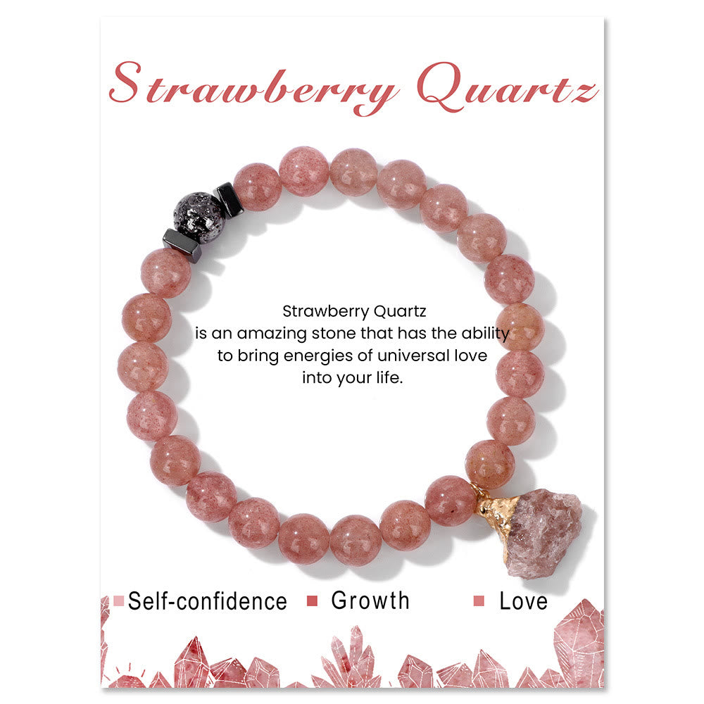 Olivenorma Natural Stone Lava Stone Beads Pendant Bracelet