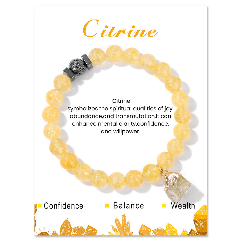 Olivenorma Natural Stone Lava Stone Beads Pendant Bracelet