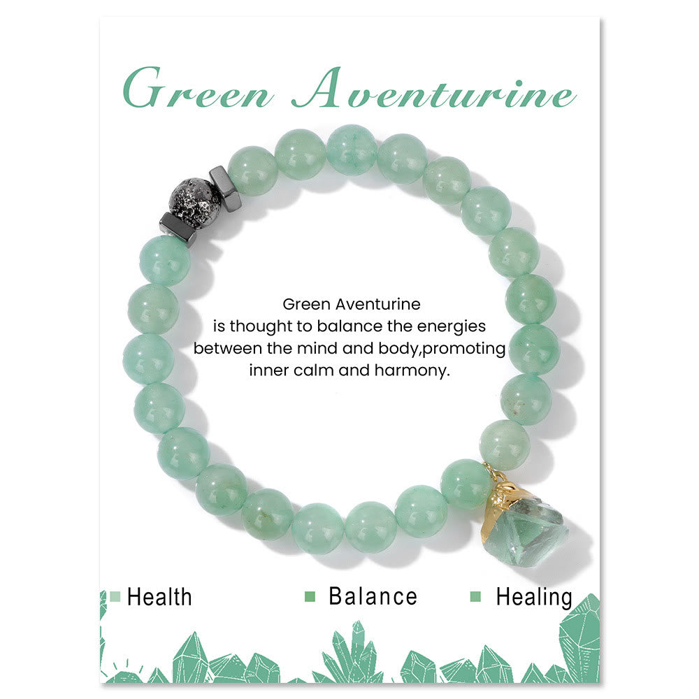 Olivenorma Natural Stone Lava Stone Beads Pendant Bracelet