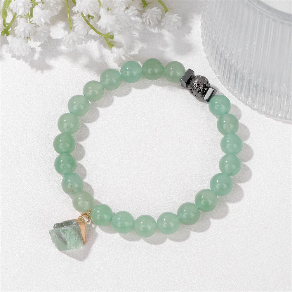 Olivenorma Natural Stone Lava Stone Beads Pendant Bracelet